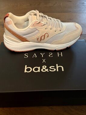 NIB: ba&sh + Saysh Saba sneaker in Terracotta sz. 39, sold out ($200 Retail)